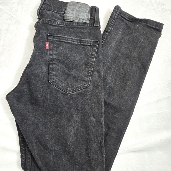 Levi’s Women’s 511 Slim, 32X32, Black Denim, Stretch,  5 Pocket, Logo - Picture 1 of 7